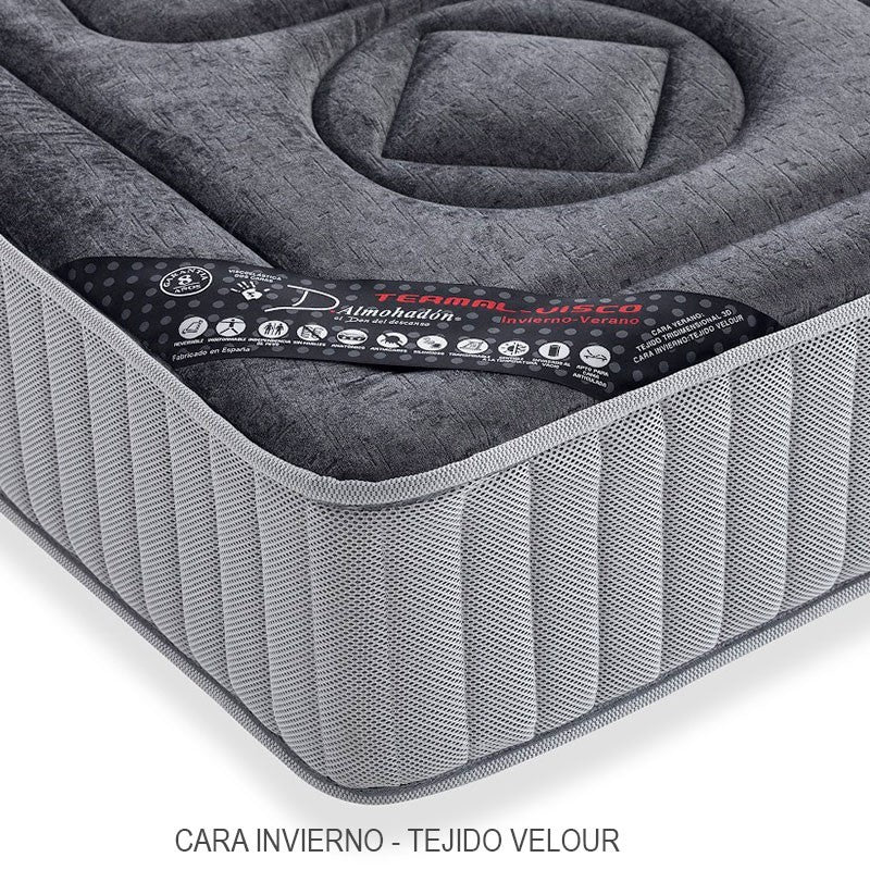 Colchon termal visco (25cm) color gris